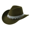 thumbnail image 3 of Riforla Men's and Women's Jazz Top Hat Western Cowboy Flash Bride Hat European and Holiday Crazy Top Hat Sun Hats Green, 3 of 3