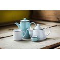 thumbnail image 4 of Abbott Collection Enamel Look Stoneware Teapot, White, 4 of 5
