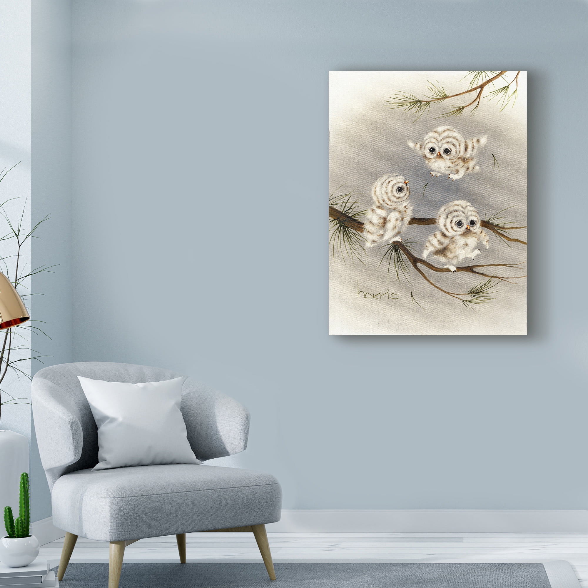 Trademark Fine Art 'Baby Barnstormers' Canvas Art by Peggy Harris