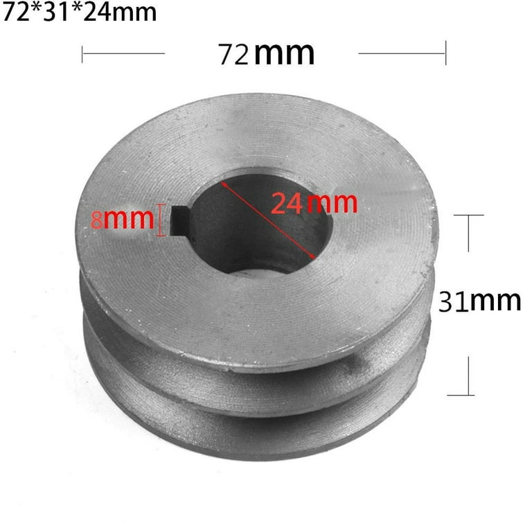 V Belt Pulley A Type Double Slot Pulley Motor Cast Iron Dia Power