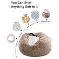Killeryuki Round Giant Bean Bag Chair Cover for Adults Kids Without