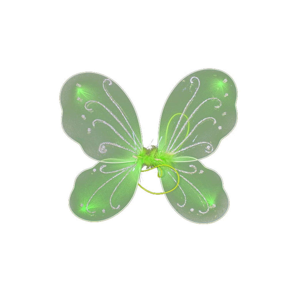 Ailes De Fée Pour Filles – Papillon – Organza 80g – Diadème + Baguette – Halloween, Carnaval, Anniversaire