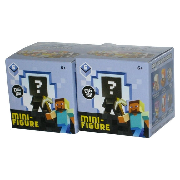 Minecraft Ice Series 5 (2015) Mattel 1-Inch Mini Figure Blind Lot - (2 Random Boxes)