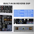 thumbnail image 2 of Mezclador de sonido de audio BOMGE Consola de mezclas digital para DJ de 6 canales, 2 of 8
