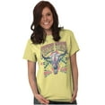 thumbnail image 4 of Country Western Tribal Cow Skull Women's Graphic T Shirt Tees Brisco Brands S, 4 of 6