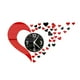 thumbnail image 5 of Bearachild espejo pared reloj pegatina conjunto 3D decoración del hogar PS póster calcomanías póster Paster decoración cocina sala de estar negro rojo 2piezas Bearachild CBP056207, 5 of 5