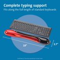thumbnail image 2 of xianyou-Duo Gel Keyboard Wrist Rest - Black/Red, 18.9" x 3.5", 2 of 4