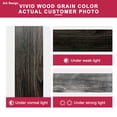 thumbnail image 3 of 3-Lite Tempered Frosted Glass Closet Bifold Door with Hardware Kit & Knob, Solid Core MDF Wood & PVC Covered Finished, Iron Age, 3 of 5