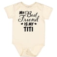 thumbnail image 3 of Inktastic My Best Friend is My Titi with Hearts Boys or Girls Baby Bodysuit, 3 of 5