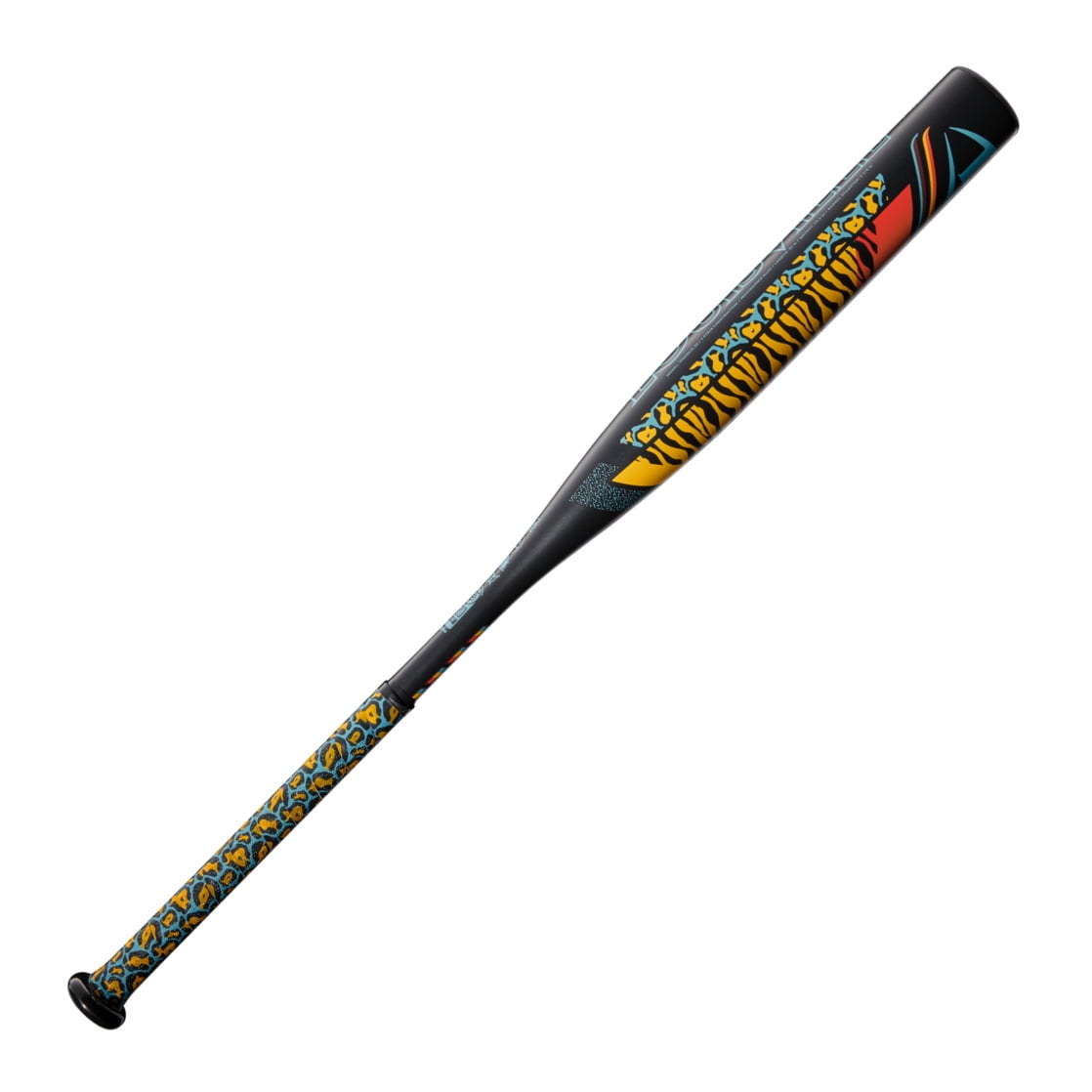 Louisville Slugger Diva Fastpitch Softball Bat, (-11.5), 27 in / 15.5 oz, Tiger Print, 2022