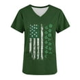 thumbnail image 3 of Craaazy Women's St Patricks Day Short Sleeve Shirts Casual V-neck Pockets Tops Gifts, 3 of 6