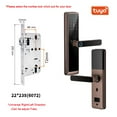 thumbnail image 1 of Door Lock, Biometric Fingerprint Door Lock DB20 Black Smart Lock Tuya App Remote Unlocking Keyless Lock Electronic Door Lock ,Easy to Install, 1 of 4