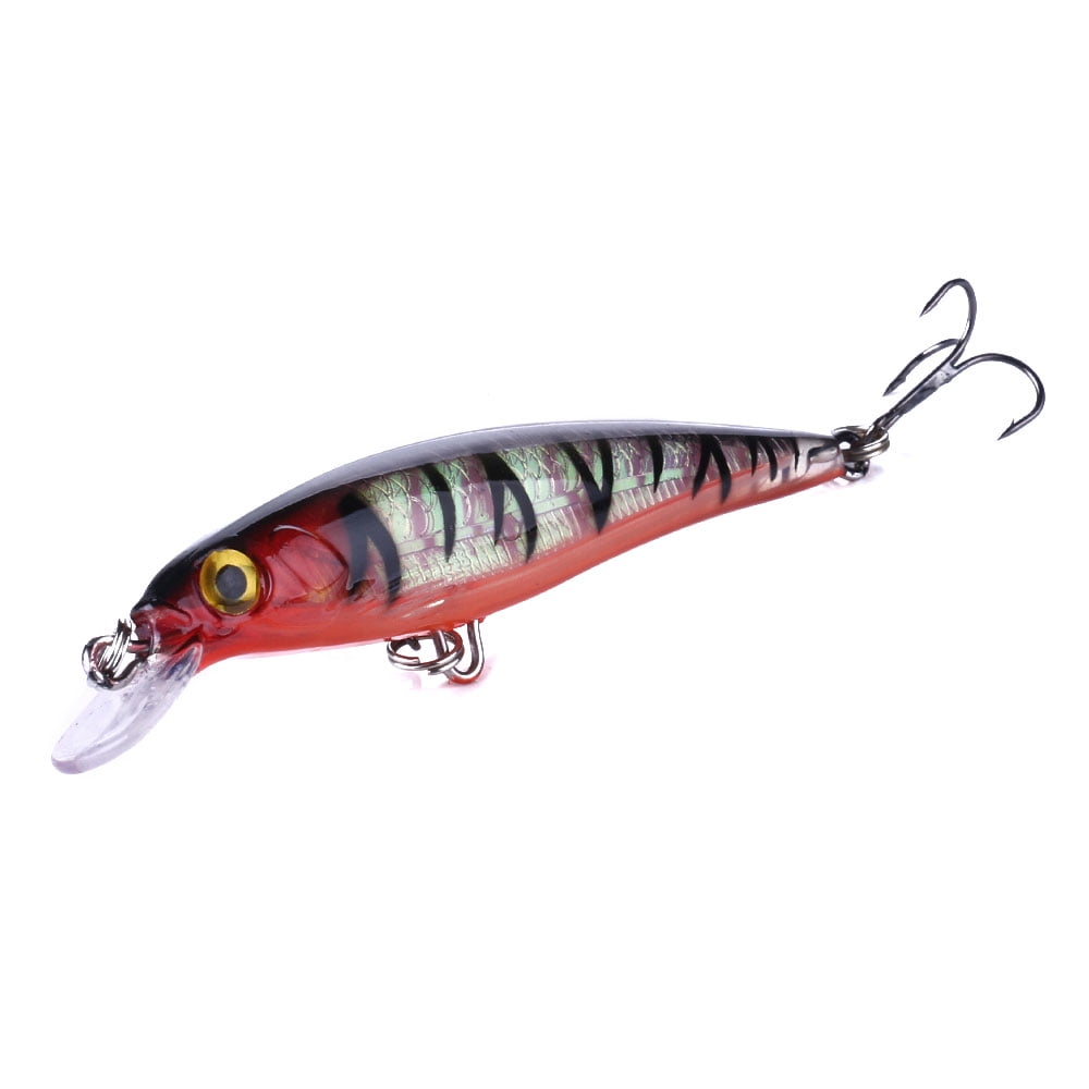 HENGJIA Minnow Bass Fishing Lures - Jerkbait Lure Set Hard Baits Crankbait for Catfish Trout Walleye Fishing Bait 8Pcs