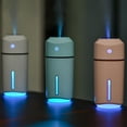 thumbnail image 1 of USB Humidifier for Bedroom & Office - 320ml Quiet Cool Mist with Colorful Lights, Portable for Car & Travel, 1 of 7