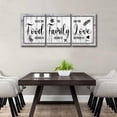 thumbnail image 4 of kitchen Wall Art for Dining Room Decor Signs,Canvas Prints Kitchen Wall Decoration Sign,Rustic Farmhouse Home Living Room for Bedroom Wall Decor Artwork (White-Food, 12 X 15 X 3), 4 of 6