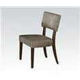 thumbnail image 3 of Acme Furniture Drake Side Chair (Set-2) in Gray Fabric & Espresso Finish, 3 of 3