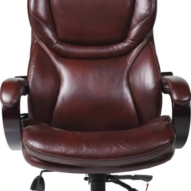 Serta Executive Office Chair In Brown Bonded Leather Qty