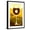Black Frame, variant on Art.com Napa Valley, California - Wine Glass and Vineyard Art Print by Lantern Press, Brown Frame Wall Art, 21" x 29"