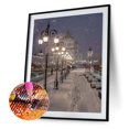 thumbnail image 2 of Diamante pintura 5D DIY taladro redondo completo invierno calle decoración arte artesanía Hugtrwg Para estrenar, 2 of 9