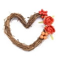 thumbnail image 4 of Travelwant 6Pcs/Set Natural Rattan Vine Ring Grapevine Wreath Vine Branch Wreath Decorative Wooden Twig for Craft, Decor, Door, House, Holiday - Round Shape/Heart Shape-10,15,20,25,30,35cm, 4 of 7