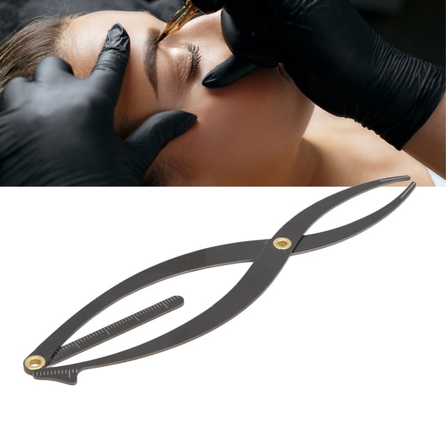 Regla para Cejas, Cejas simétricas con proporcio, Áurea, Herramiente de maquillaje portátil de acero inoxidable para maquiladores