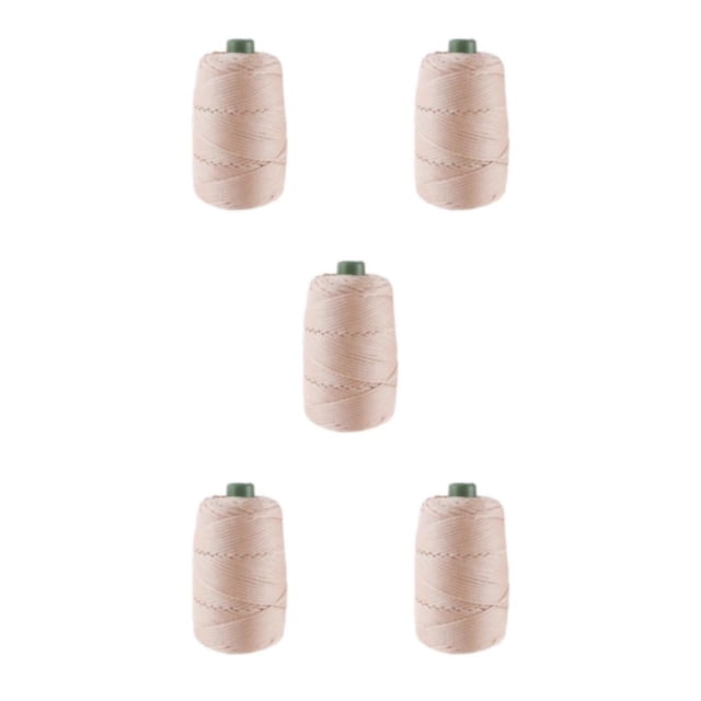 tredstone Durable Ice Rope For Handmade Cushions Exquisite Craft And No Shedding Crochet Yarn Thread 03 Khaki White 5Set