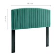 thumbnail image 2 of Ergode Rebecca Performance Velvet King / California King Headboard - Teal, 2 of 5