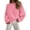 Pink, variant on Fantaslook Sweaters for Women Oversized Crewneck Long Sleeve Chunky Knit Pullover Sweaters Tops Trendy Fall Outfits