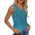 thumbnail image 4 of TARIENDY Loose Fit Tank Tops for Women Casual Summer Shirts Sleeveless Graphic Tees V Neck Going Out Tops Spring Clothes Blue XL, 4 of 6