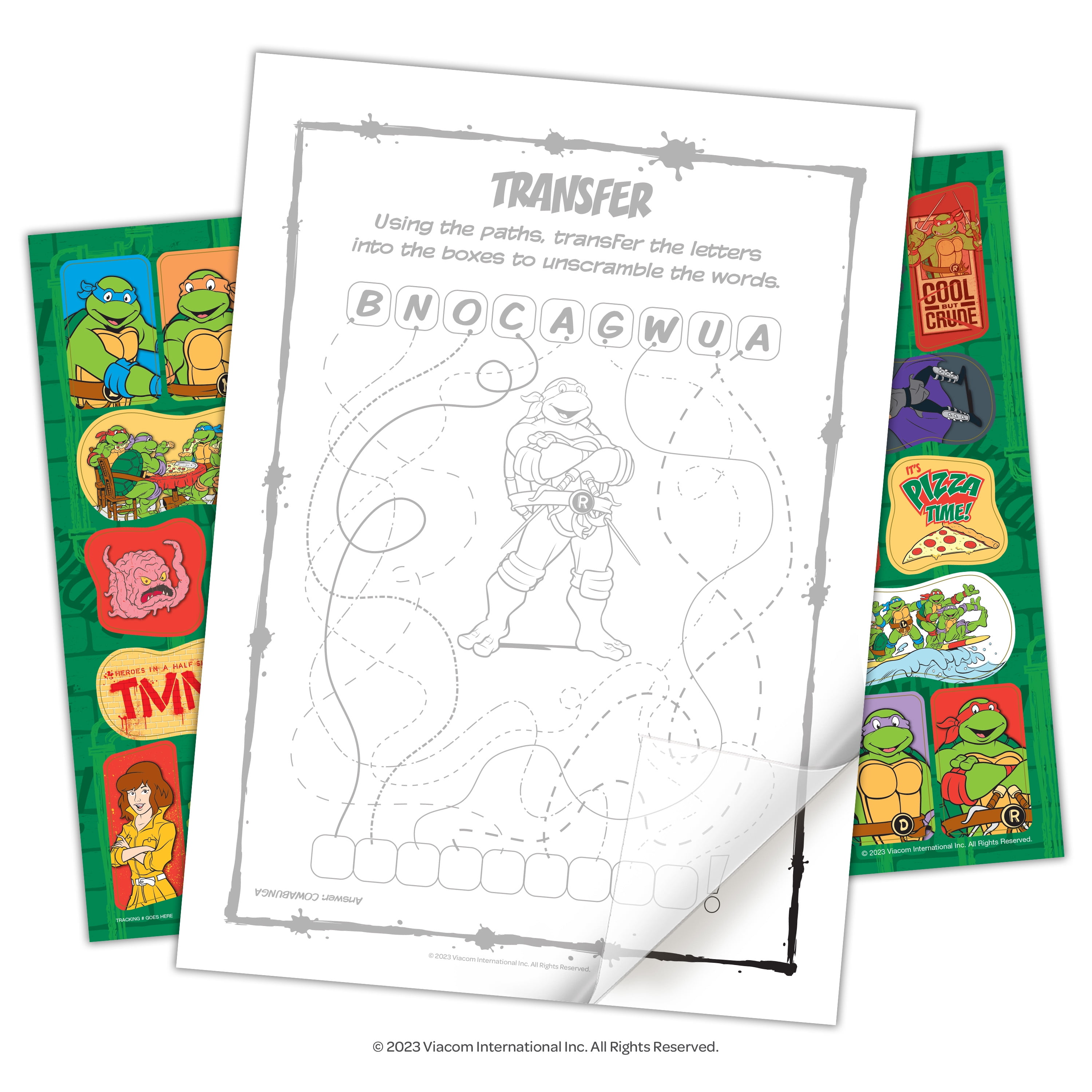 Vintage Teenage Mutant Ninja Turtles Coloring & Activity Book 2012 Unused