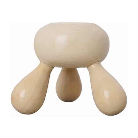 Eco-Friendly Wooden Head Massager Roller Stick Manual Acupressure Massage Tool for Stress Relief Relaxation & Full Body Tension Relief Lightweight Portable Massager for Home Office & Travel