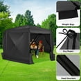 thumbnail image 4 of COBIZI 15x15 Pop up Gazebo Extra Large Screen Tent, 8-Sided Screen House for Camping, Camping Outdoor Screened Gazebo with 7 Sidewalls, Portable Hub Tent with Carrying Bag and Ground Stakes, Black, 4 of 8