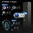 thumbnail image 2 of Bigfeliz Biometric Gun Safe,Quick Access 5-6 Gun Rifle with Handgun Storage Cabinet for Home, 2 of 16