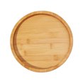 thumbnail image 1 of Bamboo Foldable Sofa Armrest Tray Table - Space-Saving Clamp-On Snack Holder for Remote, Coffee, Phone - No Assembly Required, Fits Round/Square Arms, 9.84 Inch Diameter, Ideal for Small Spaces,, 1 of 6