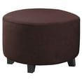 thumbnail image 1 of CHOK 2024 Ottoman Cover  Thick Stretch Low Bench Cover Solid Color Jacquard Footrest Stool Protector Sofa Cover For Living Room-Red-Small, 1 of 7