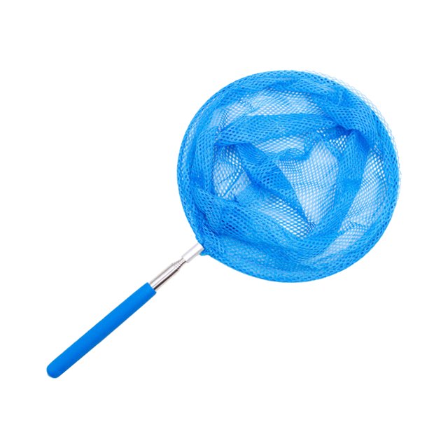 Round Pool Skimmer Net with Telescopic Rod Removal Leaf Rake Swimming Pool Ponds Fast Cleaning Tool with Heavy-Duty Frames Deep Mesh Nets for Pond Bathtub Fallen Leaves