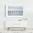 thumbnail image 2 of Stainton Memorial Causeway, Ocean City - Ocean City New Jersey Photography Bridge Water Seascape Architecture Coast Minimalist Landscape White Framed Wall Art Print 16 x 24 inches, 2 of 3