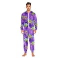 thumbnail image 6 of joogoo Palm Trees Purple Unisex Adults Onesies Pajamas Jumpsuits L, 6 of 7