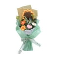 thumbnail image 2 of balikha 10.2inch Crochet Gift Bouquet Eternal Blessing Decorative Handmade Flowers for Floral Arrangements Multifunctional Green Paper, 2 of 9