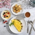 thumbnail image 3 of Juego de vajilla Gibson Home Zen Buffet de porcelana, 16 piezas, blanco, 3 of 5