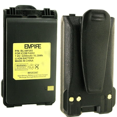 ICOM BP265 REPLACEMENT 7.4V 2200MAH LI-ION Two-way Battery