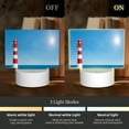 thumbnail image 3 of Fotbe Red And White Lighthouse Pattern Acrylic Night Light Gift with 3 Color ModesTouch-Sensitive LED Lamp Perfect Gift for Mother's Day, Birthday, or Christmas, 3 of 9