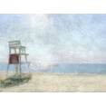 thumbnail image 2 of Bay, Noah 14x12 Black Ornate Wood Framed with Double Matting Museum Art Print Titled - Beach Lookout I, 2 of 4