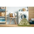 thumbnail image 2 of Ahgly Company Machine Washable Indoor Rectangle Abstract Dark Yellow Green Area Rugs, 3' x 5', 2 of 7