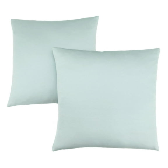 Monarch Specialties Pillows, Set Of 2, Accent, Sofa, Couch, Bedroom, Blue Hypoallergenic Polyester
