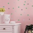 thumbnail image 3 of 50PCS 3D Luminous Fluorescent Snowflake Wall Stickers Wall Stickers Decals Window Clings For Christmas Party Kids Room Home Decor Background Wall Deco, 3 of 3