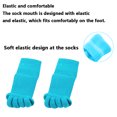 thumbnail image 5 of 2 Paires de Chaussettes de Sport Noires/ Bleues/ Rouges Roses Yoga à Cinq Orteils avec Alignement des Pieds, 5 of 5