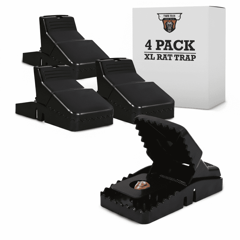 TwinTech Extra Large Jaws Reusable Rat Traps, Pack of 4 photo 1