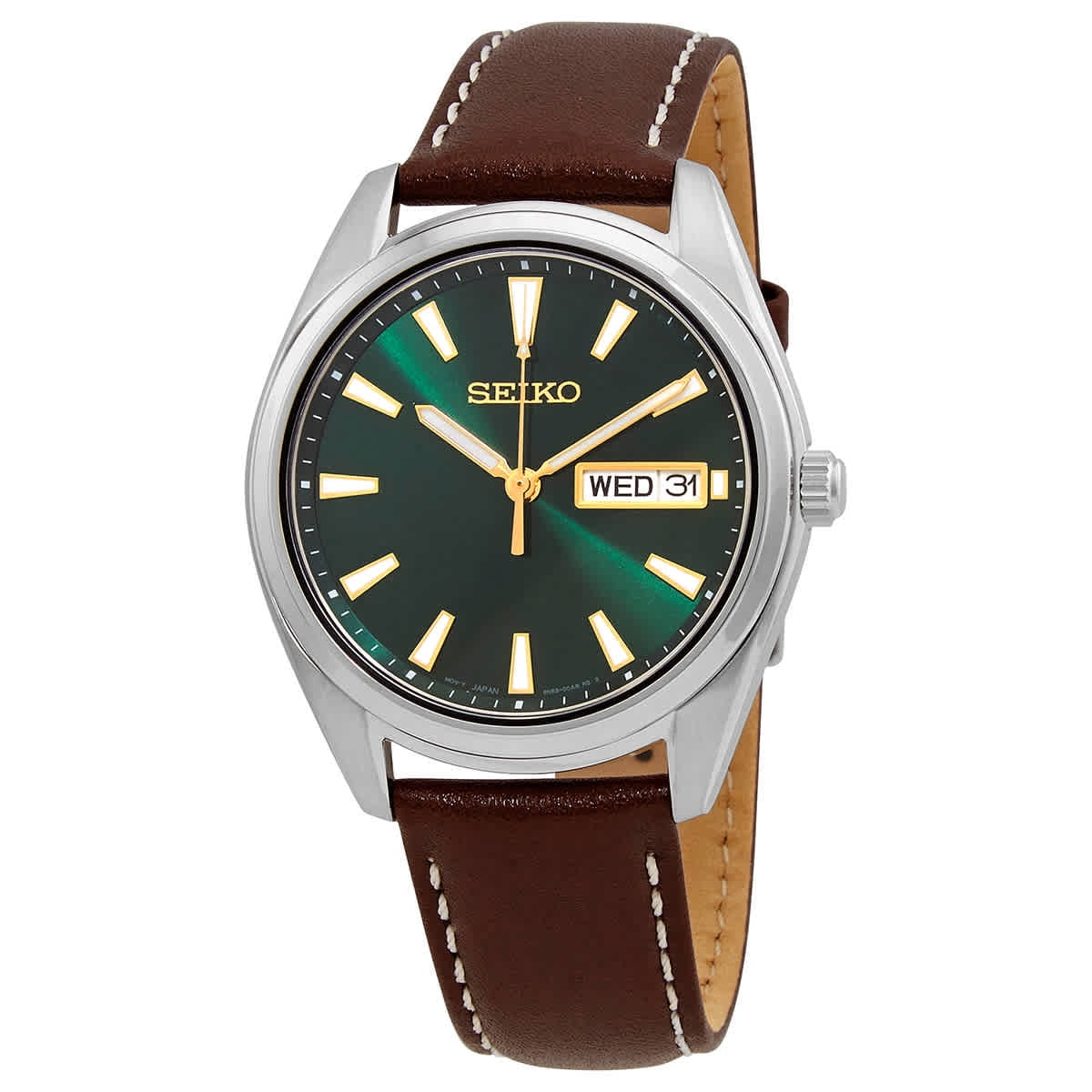 Seiko Neo Classic Quartz Green Dial Men's Watch SUR449P1 