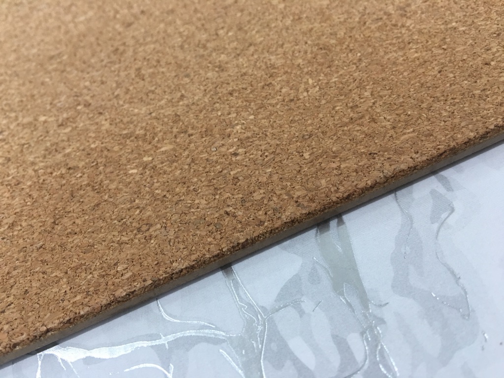 Dainty Home Marble Cork Metallic Print Rectangle Set of 6 Placemats in Silver